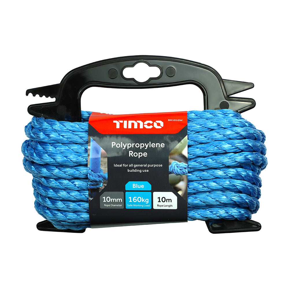 Polypropylene Rope - Blue - Winder - 10mm x 10m - Unit of 1