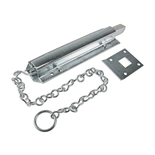 Spring Chain Bolt - Zinc - 18" - Plain Bag of 1