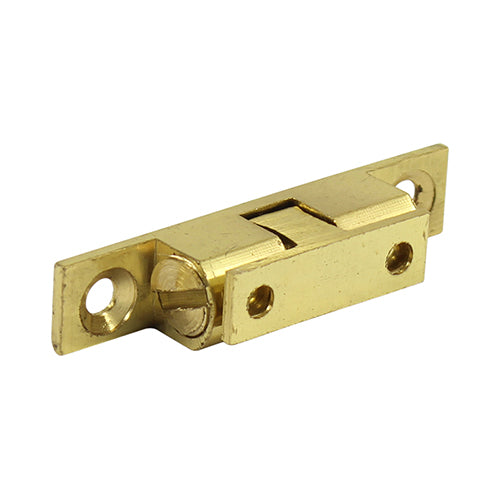 Double Ball Catches - Electro Brass - 43mm - TIMpac of 2
