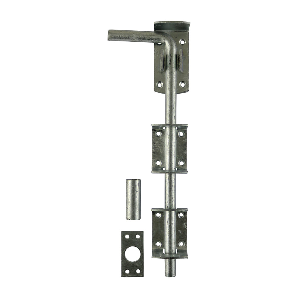 Garage Drop Down Bolt - Hot Dipped Galvanised - 12" - TIMbag of 1