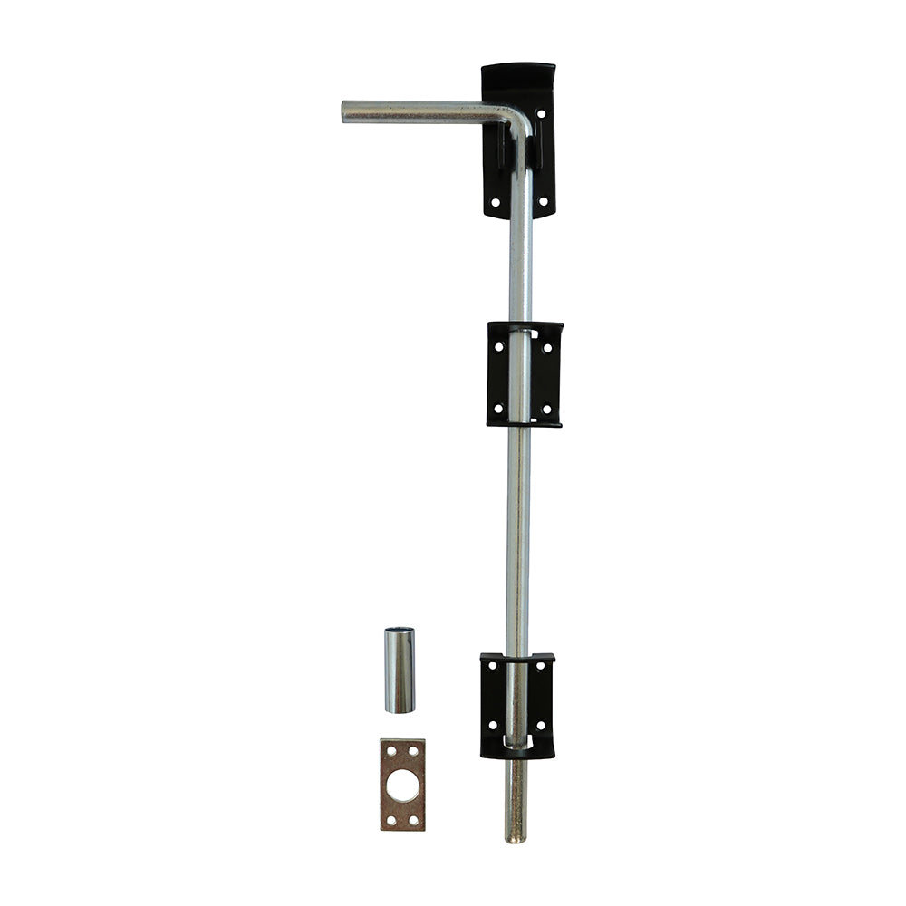 Garage Drop Down Bolt - Black - 18" - TIMbag of 1