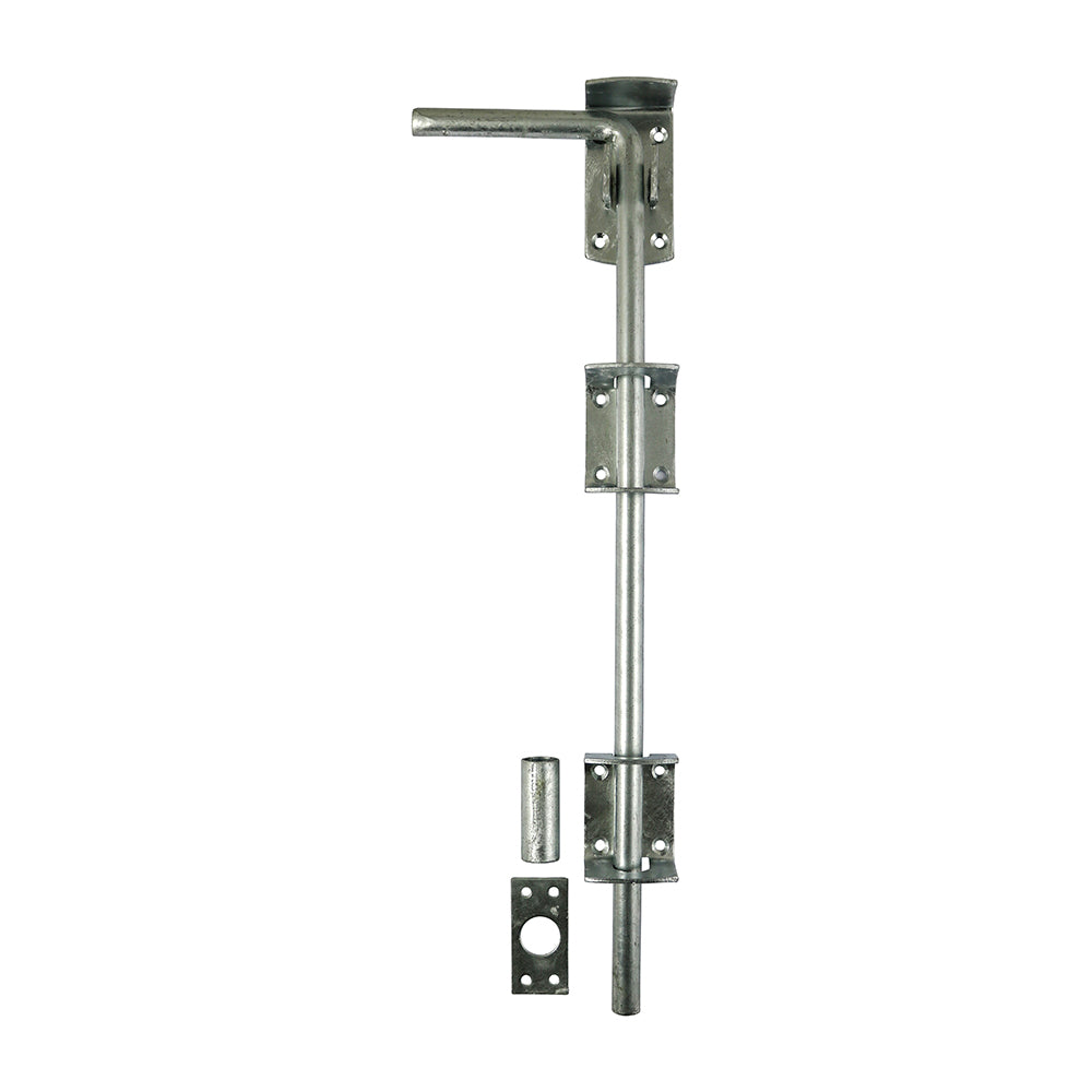 Garage Drop Down Bolt - Hot Dipped Galvanised - 18" - TIMbag of 1