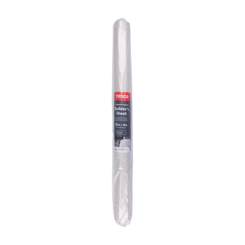 General Purpose Builders Sheet - 25m x 4m - Roll of 1