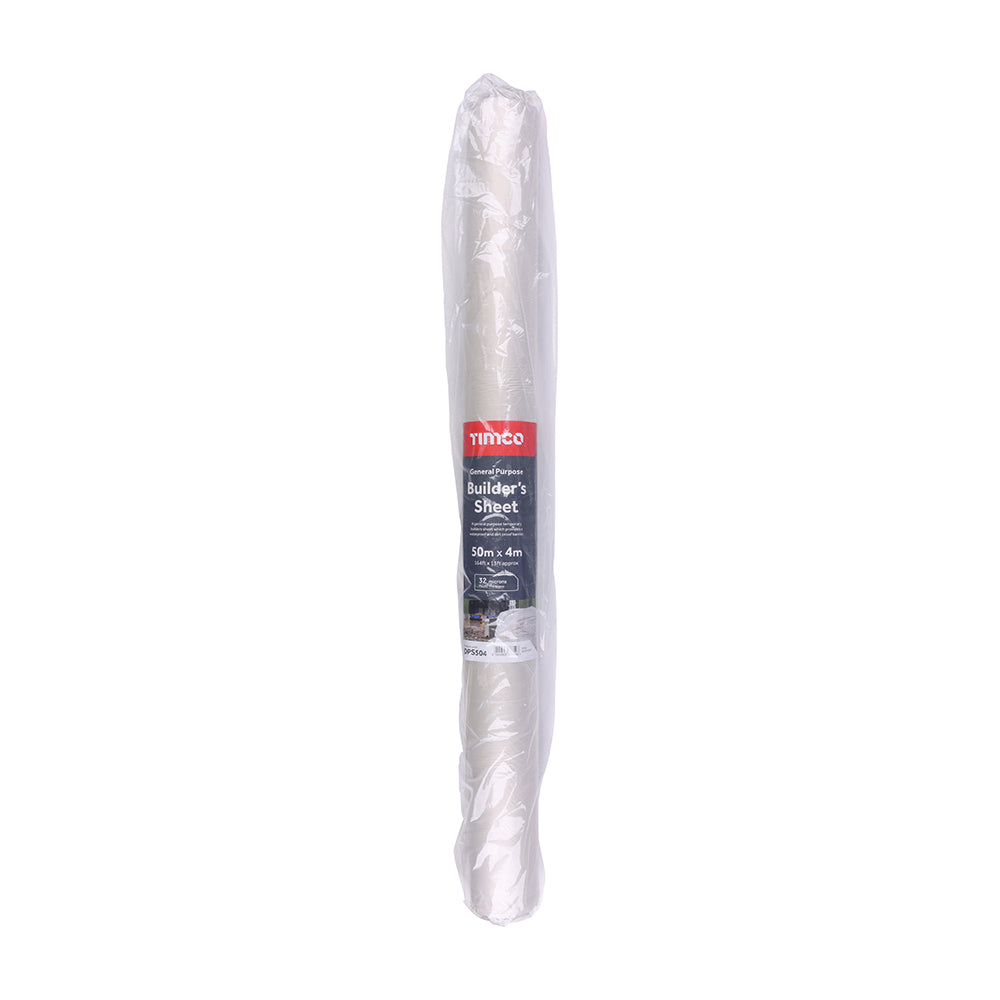 General Purpose Builders Sheet - 50m x 4m - Roll of 1