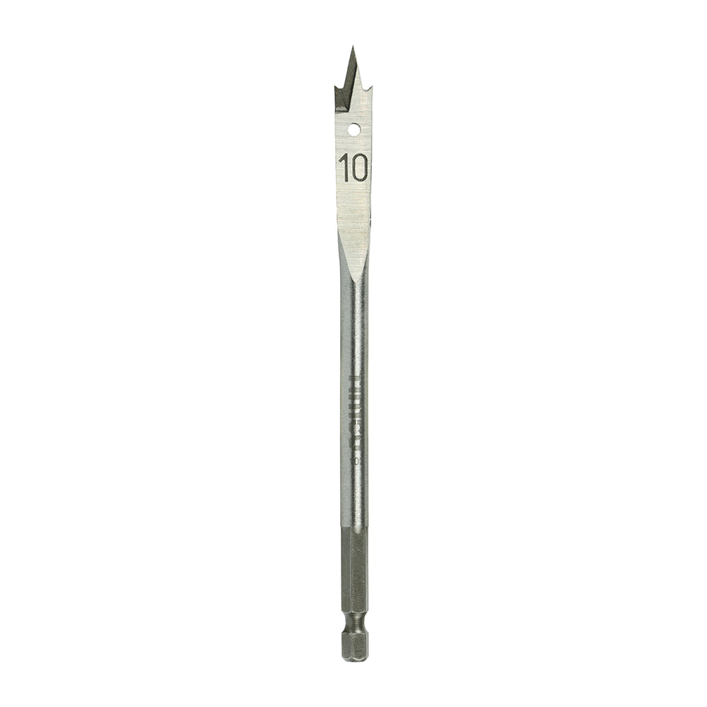 Flat Wood Bit - 10.0 x 152 - Blister Pack of 1