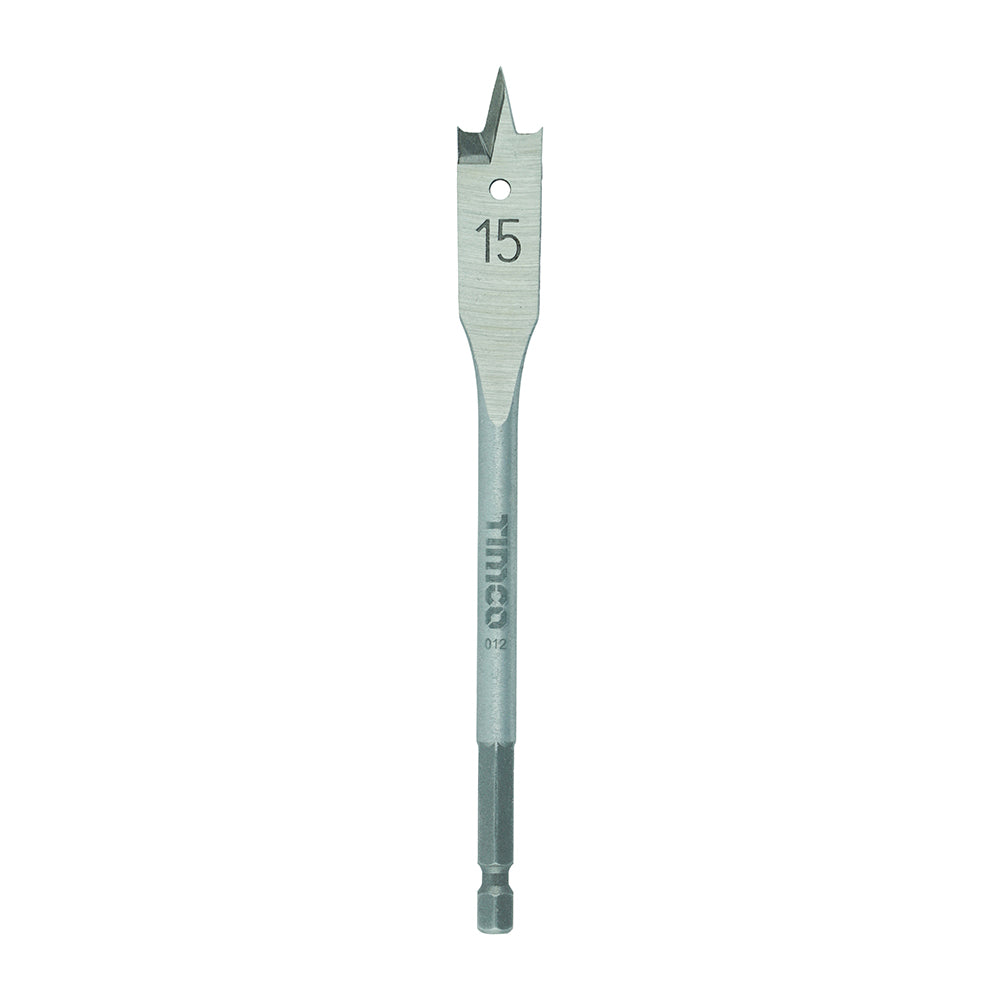 Flat Wood Bit - 15.0 x 152 - Blister Pack of 1