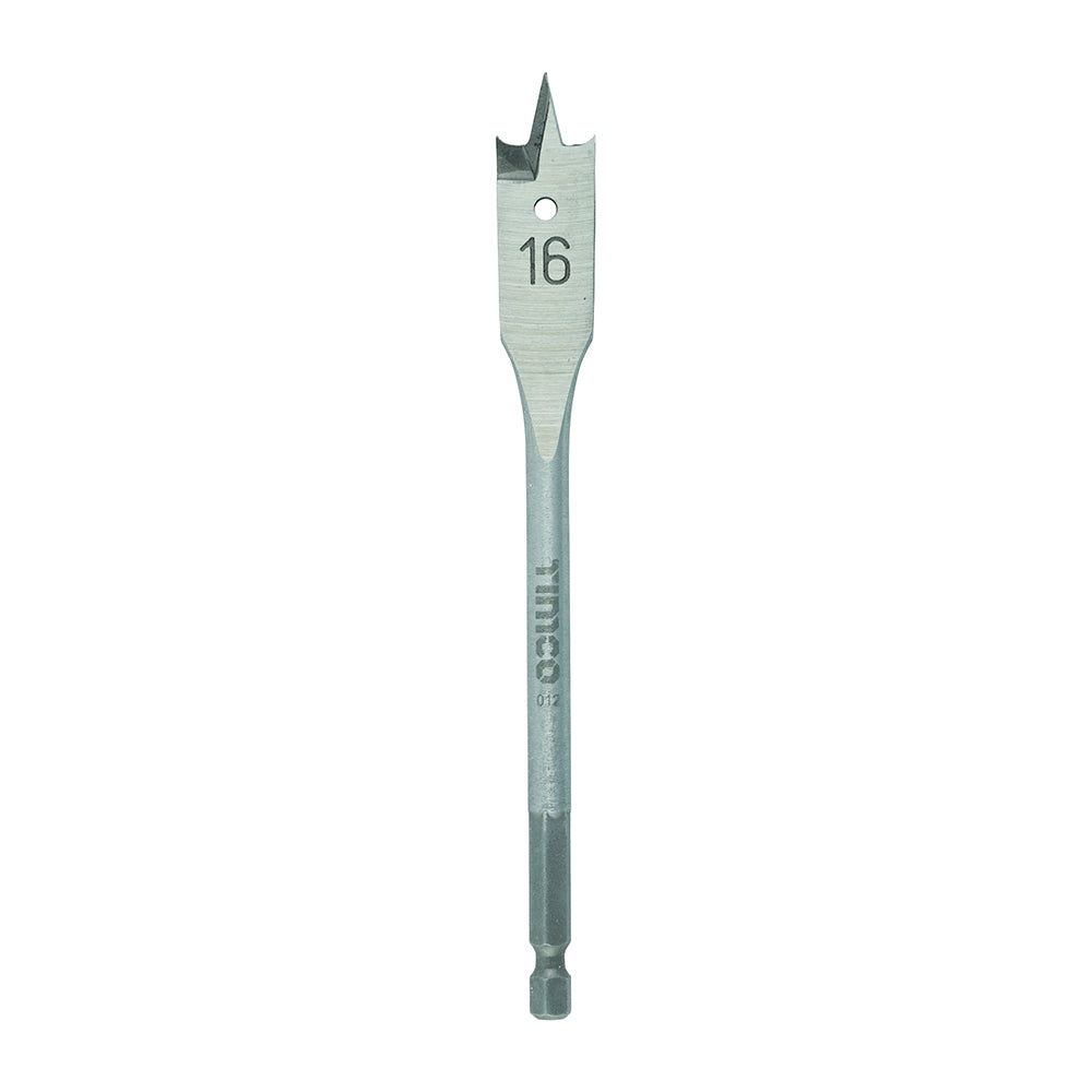 Flat Wood Bit - 16.0 x 152 - Blister Pack of 1