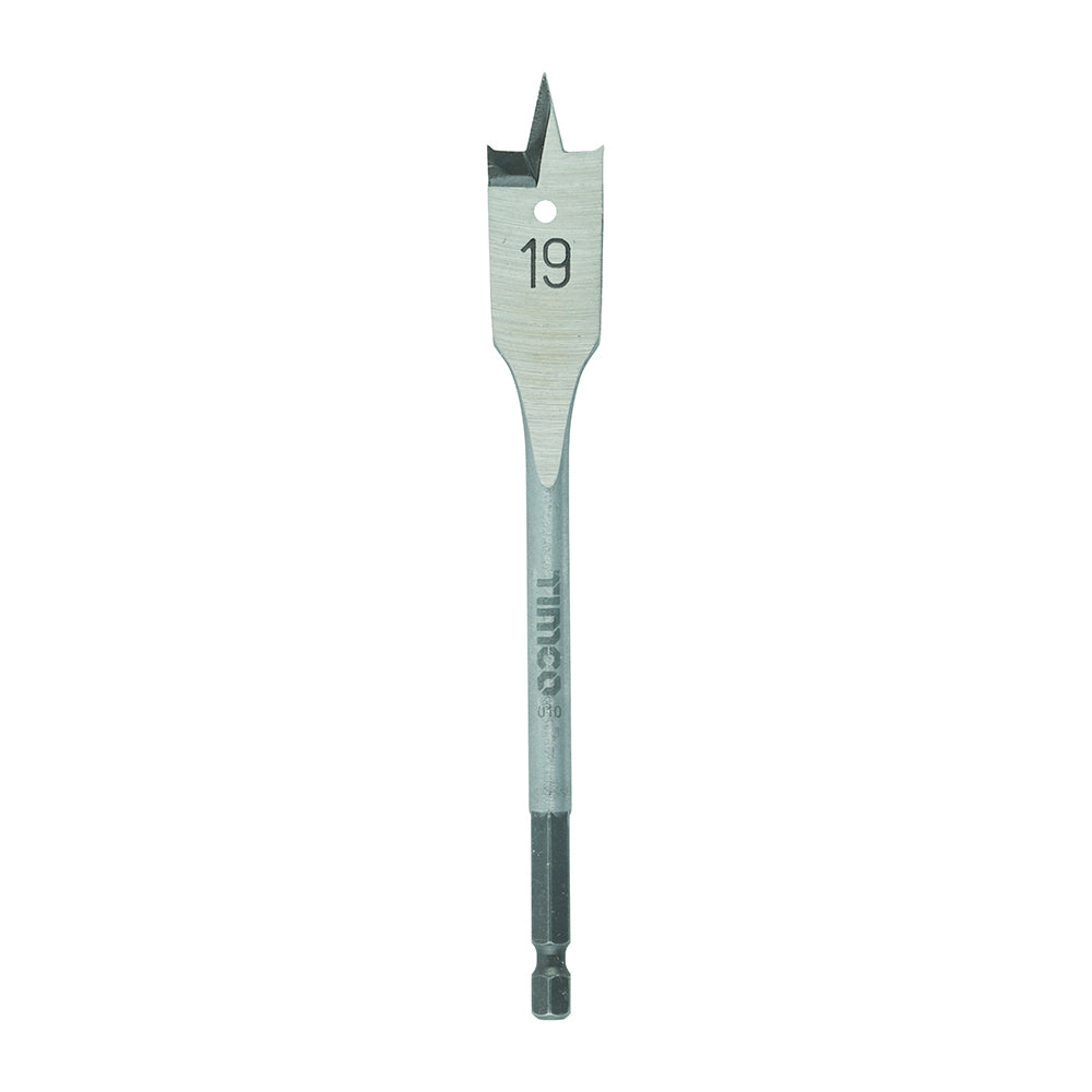 Flat Wood Bit - 19.0 x 152 - Blister Pack of 1