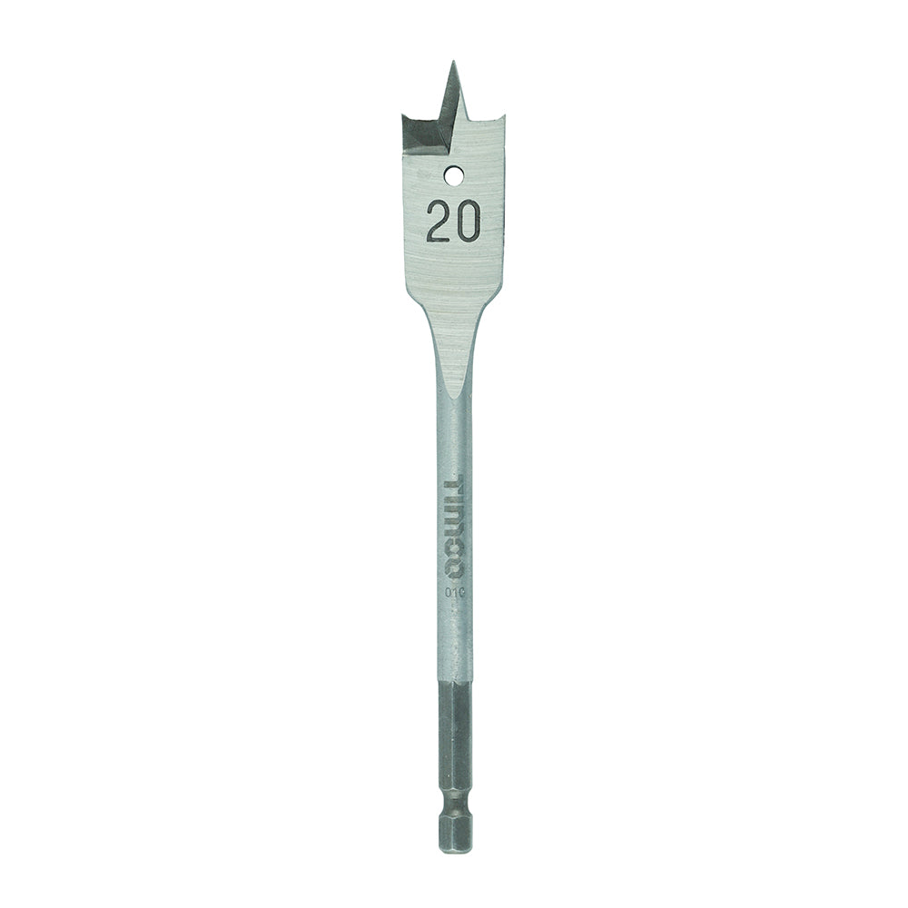 Flat Wood Bit - 20.0 x 152 - Blister Pack of 1
