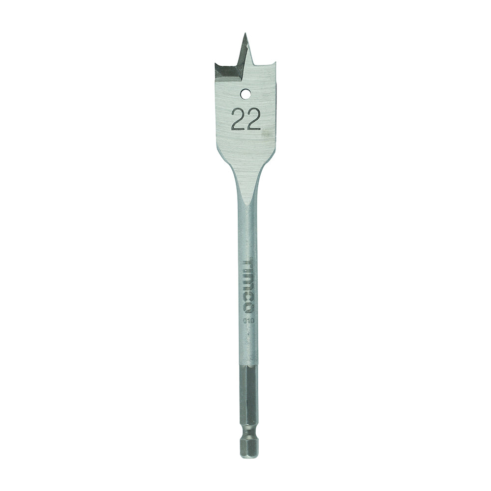 Flat Wood Bit - 22.0 x 152 - Blister Pack of 1