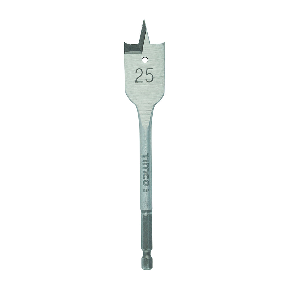 Flat Wood Bit - 25.0 x 152 - Blister Pack of 1