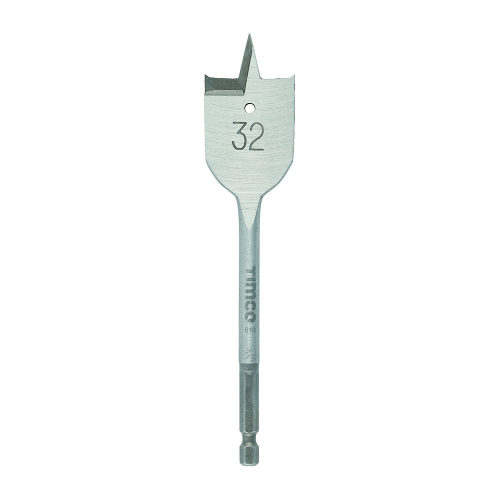 Flat Wood Bit - 32.0 x 152 - Blister Pack of 1