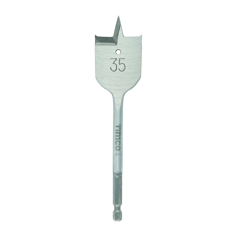 Flat Wood Bit - 35.0 x 152 - Blister Pack of 1