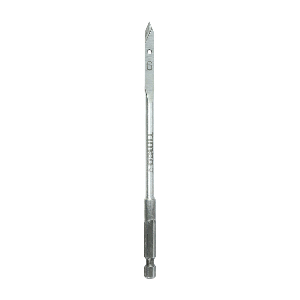 Flat Wood Bit - 6.0 x 152 - Blister Pack of 1