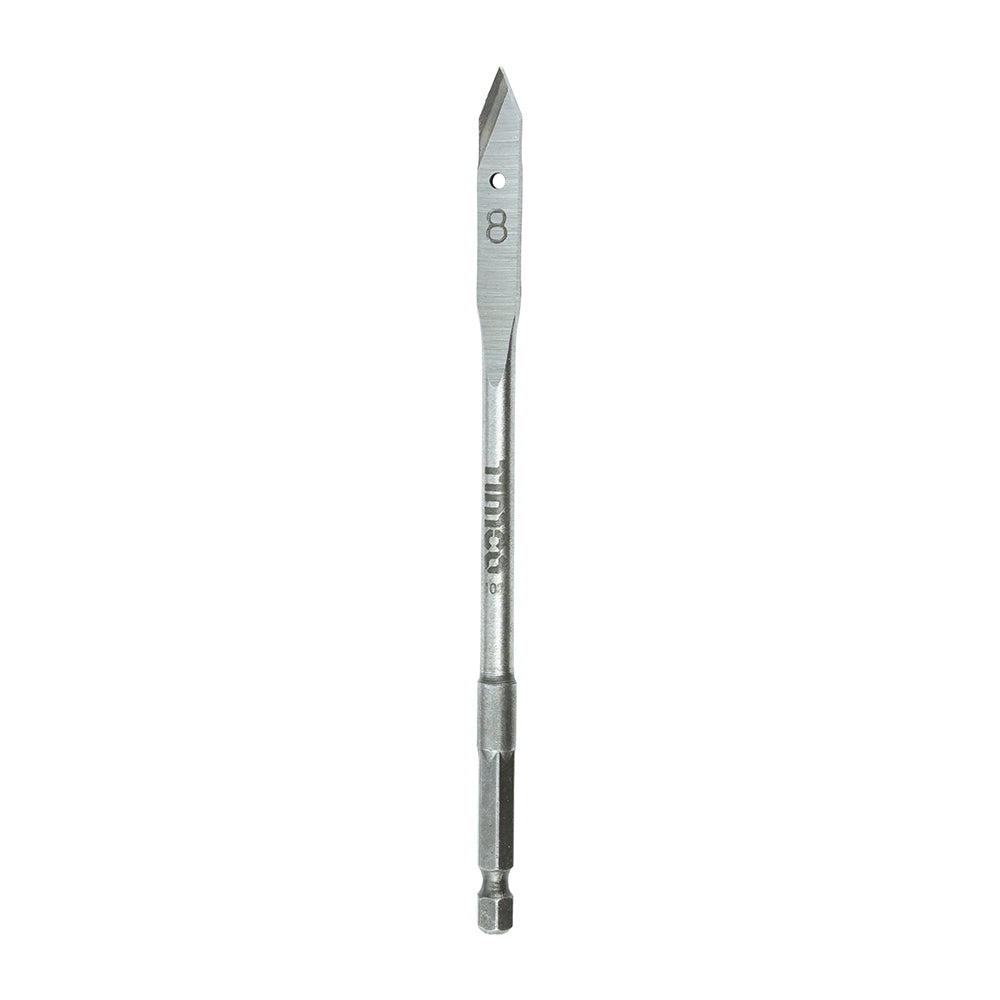 Flat Wood Bit - 8.0 x 152 - Blister Pack of 1