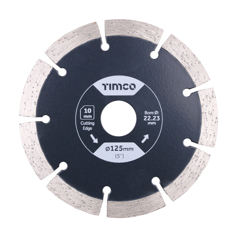 Premium Diamond Blade Segmented - 125 x 22.2 - Box of 1