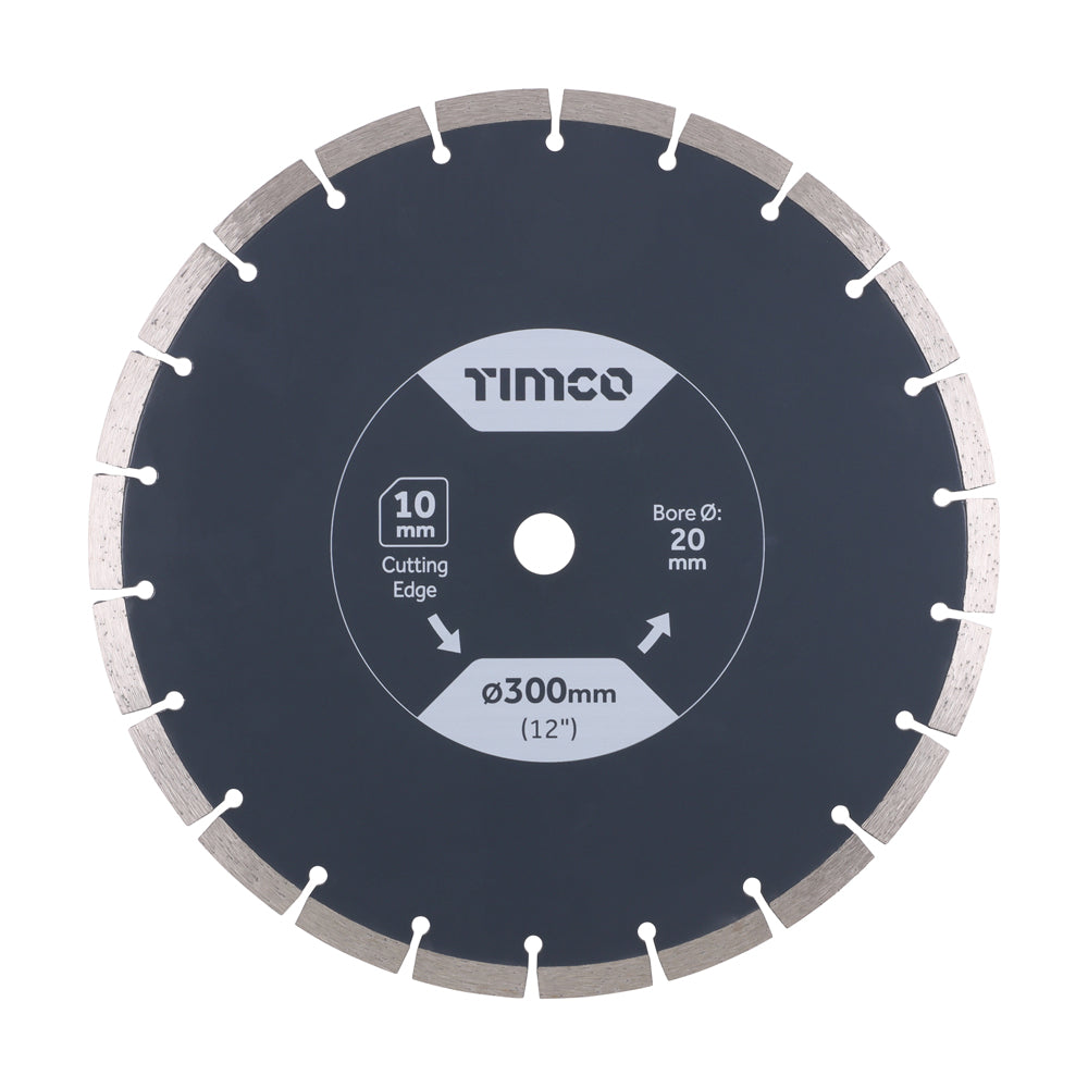 General Purpose Diamond Blade - Segmented - 300 x 20.0 - Box of 1