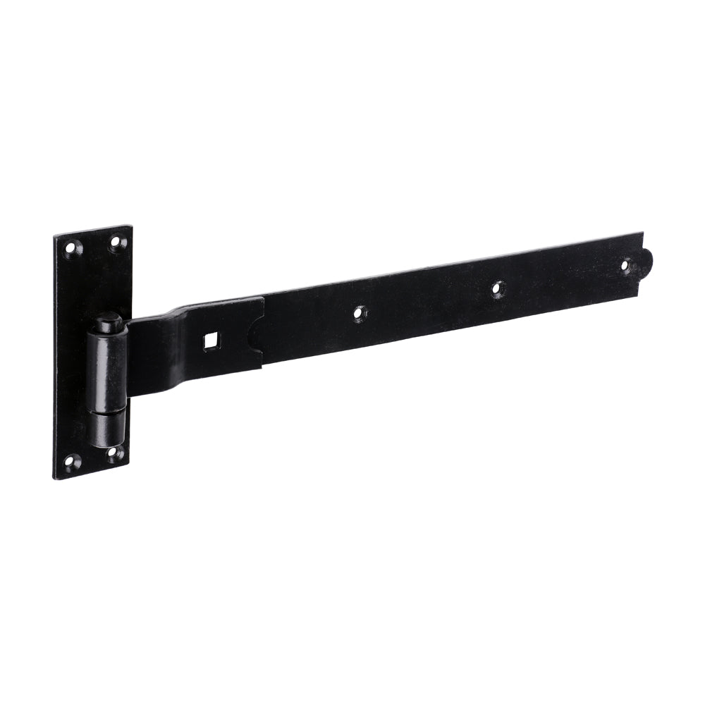 Pair of Cranked Band & Hook On Plates - Black - 450mm - Plain Bag of 1