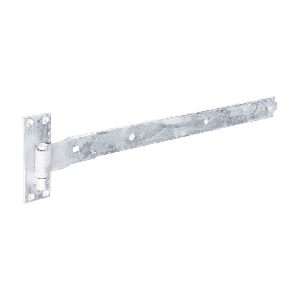 Pair of Cranked Band & Hook On Plates - Hot Dipped Galvanised - 600mm - Plain Bag of 1