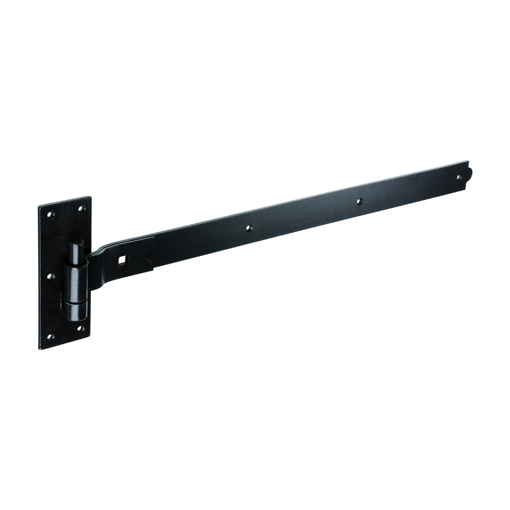 Pair of Cranked Band & Hook On Plates - Black - 750mm - Plain Bag of 1