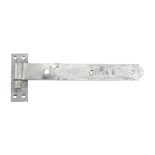Pair of Straight Band & Hook On Plates - Hot Dipped Galvanised - 250mm - Plain Bag of 1