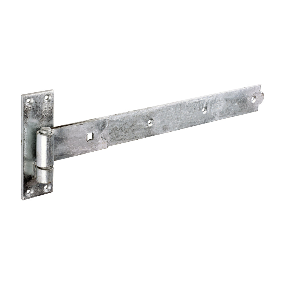 Pair of Straight Band & Hook On Plates - Hot Dipped Galvanised - 450mm - Plain Bag of 1