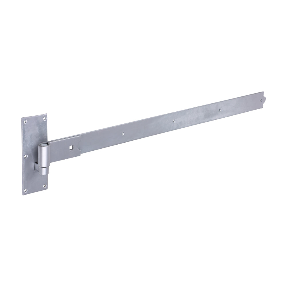 Pair of Straight Band & Hook On Plates - Hot Dipped Galvanised - 900mm - Plain Bag of 1