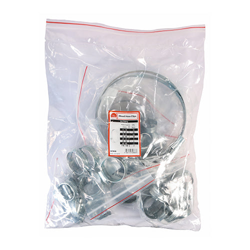 Hose Clips - Mixed - Zinc - Mixed - Bag of 50