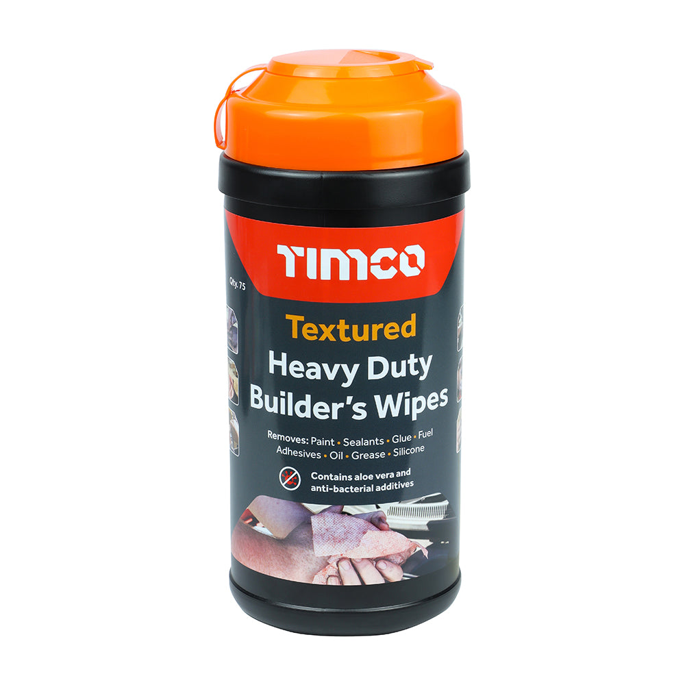 Textured Heavy Duty Builders Wipes - 75 Wipes - Tub of 75