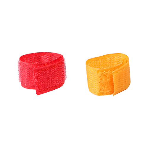 Coloured Hook & Loop Straps - Mixed - TIMpac of 10