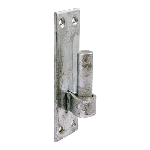 Hook on Rectangular Plates - Hot Dipped Galvanised - 16mm - Plain Bag of 1