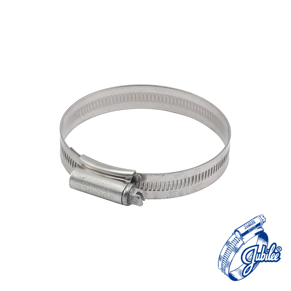 Jubilee Clip Stainless Steel - 3SS - 55 - 70mm - Box of 10