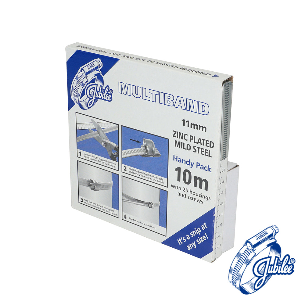 Multiband Mild Steel Handy Pack Housing Screws - MB1708 - 11mm x 10m - Box of 25