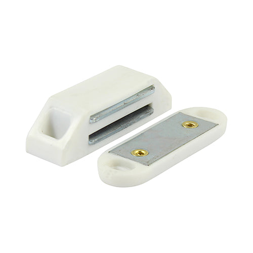 Magnetic Catches - White - 6kg - TIMpac of 2