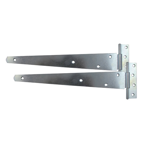 Pair of Medium Tee Hinges - Hot Dipped Galvanised - 16" - Plain Bag of 1