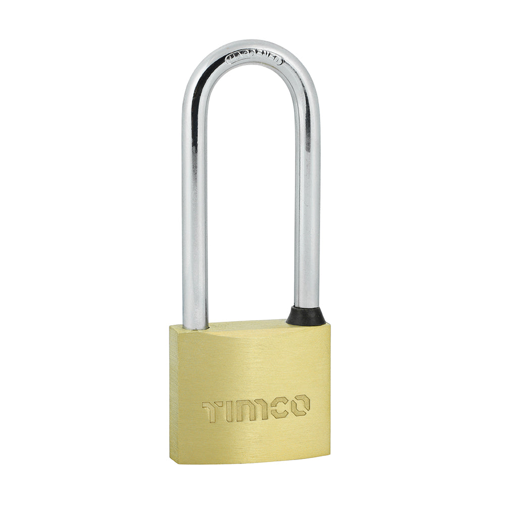 Brass Padlock Long Shackle - 40mm - Blister Pack of 1