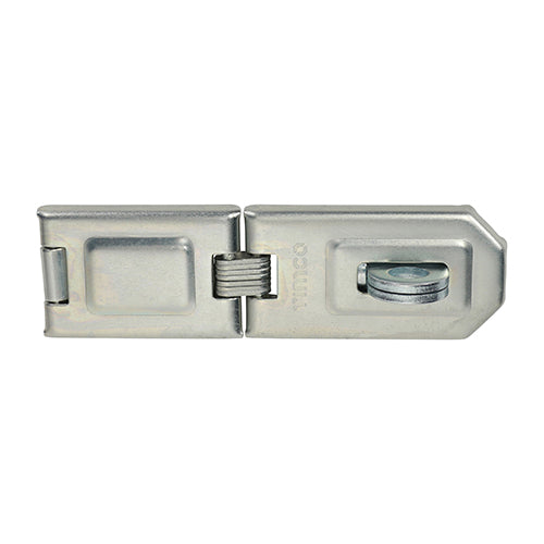 Single Hinged Hasp & Staple - Zinc - 160mm - Blister Pack of 1