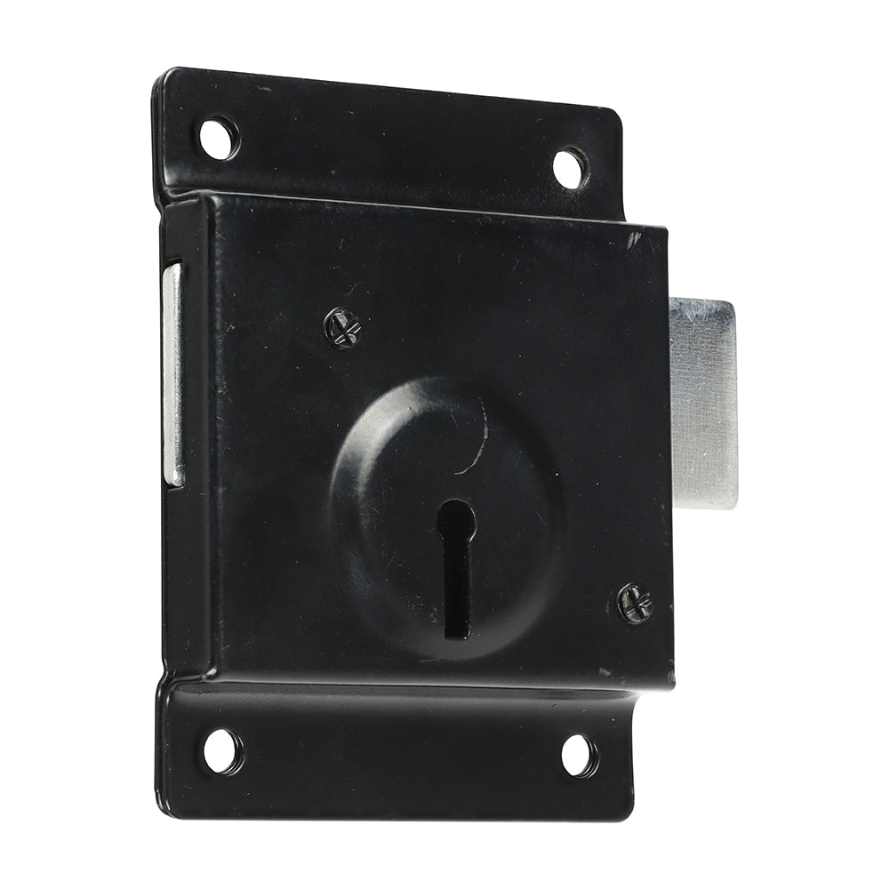 Press Lock with Extra Long Keys - Epoxy Black - 3" - Bag of 1