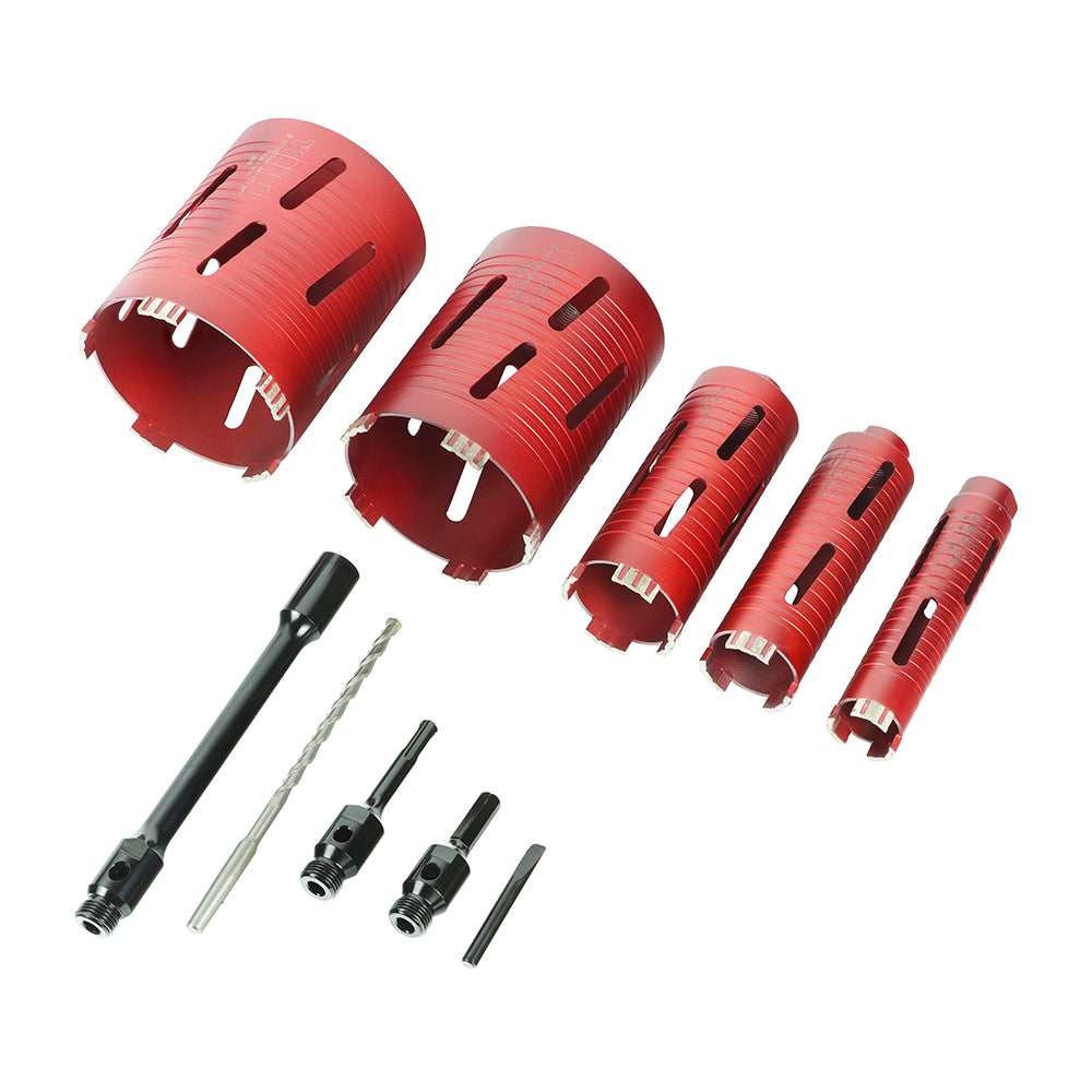 Premium Dry Diamond Core Drill Kit - Case of 5