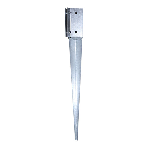 Drive in Post Spike - Bolt Secure - Hot Dipped Galvanised - 100 x 600mm - Unit of 1