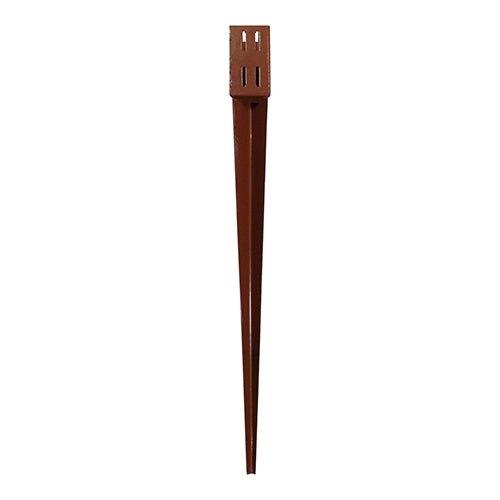 Drive in Post Spike - Quick Fit - Oxide Red - 75 x 600mm - Unit of 1