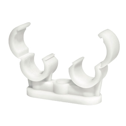 Pipe Clips - Quick Lock - Double - 22mm - Bag of 50