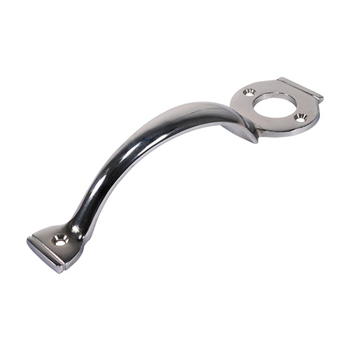 Escutcheon Handle - Chrome - 8" - Plain Bag of 1