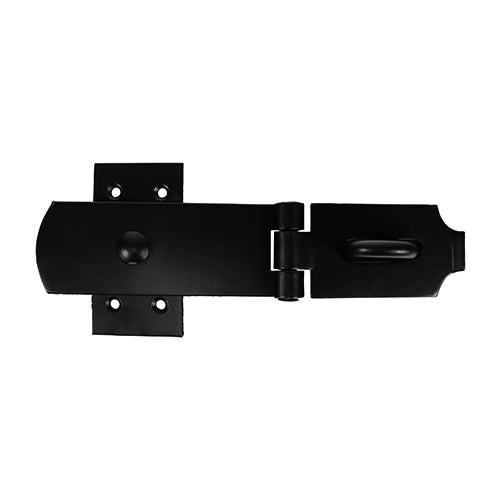 Swivel Pattern Hasp & Staple - Heavy Duty - Black - 8" - Plain Bag of 1