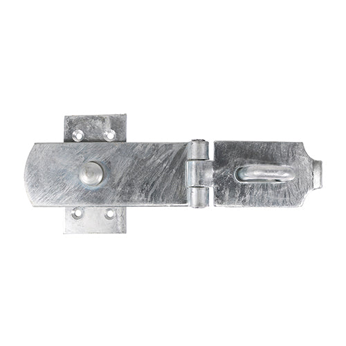 Swivel Pattern Hasp & Staple - Heavy Duty - Hot Dipped Galvanised - 8" - Plain Bag of 1
