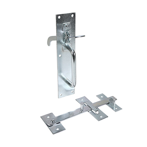 Suffolk Latch - Medium Duty - Zinc - 205 x 45mm - Plain Bag of 1