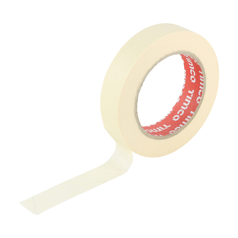Masking Tape - Cream - 50m x 25mm - Roll of 1