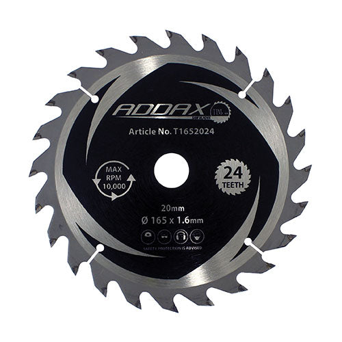Handheld Cordless Circular Saw Blade - 165 x 20 x 24T - Clamshell of 1