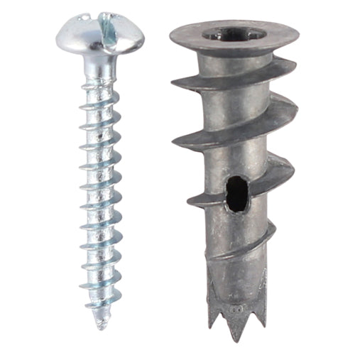Metal Speed Plugs with Screws - Zinc - 31.5mm - Tub of 300