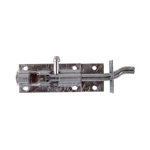 Necked Tower Bolt - Hot Dipped Galvanised - 4" - TIMpac of 1